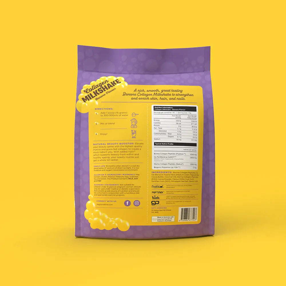 Banana Collagen Milkshake