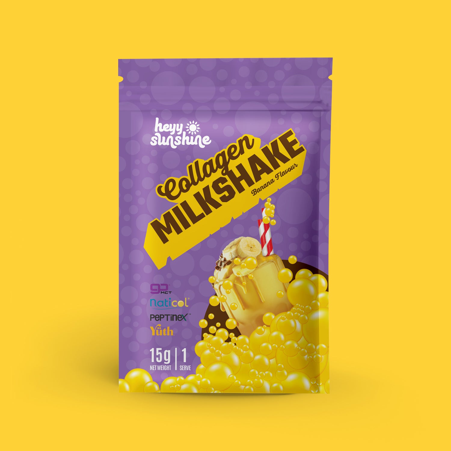 Banana Collagen Milkshake Single Serve