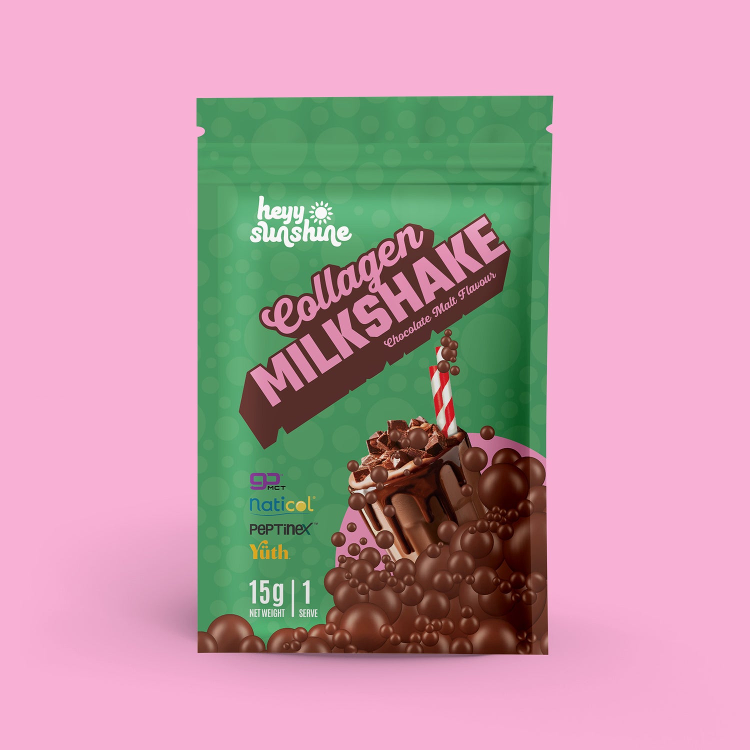 Chocolate Malt Collagen Milkshake Single Serve