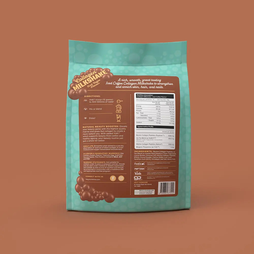 Iced Coffee Collagen Milkshake